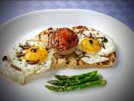 Foie gras and caviar