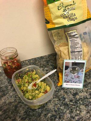 Our clients spoil us. Homemade guacamole was delicious!