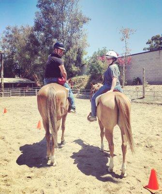 This a couple I rode with on a lesson!