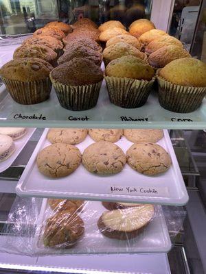 Muffins made in the store! We took a couple home