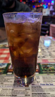 Double whiskey with coke