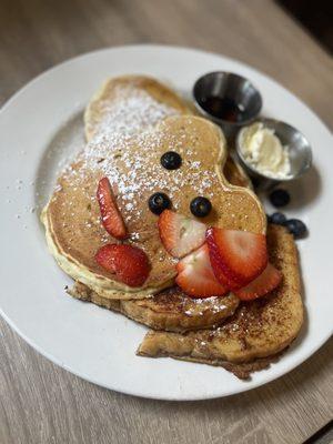 Pancake and French toast combo