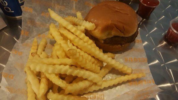 Classic. Cheeseburger and fries. Both great.