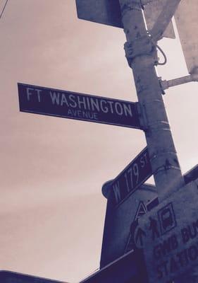 The dentist is at the corner of w. 179 St. & Ft. Washington Avenue.