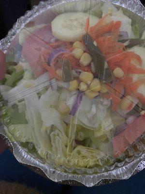 Salad that came with the combo order