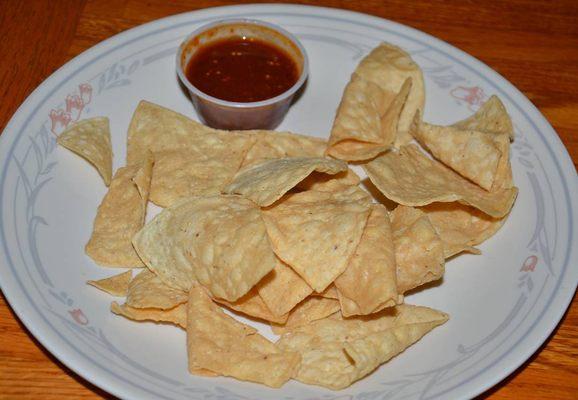 Chips came with my Carne Asada Burrito