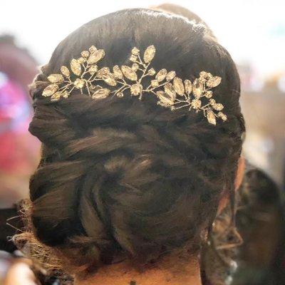 Wedding updo done by Lynda