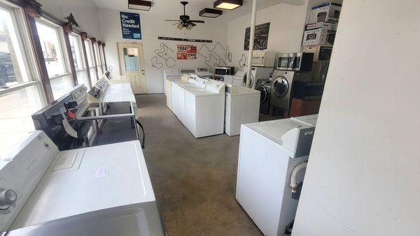 Large inventory of used reconditioned dryers marked down  in store only .