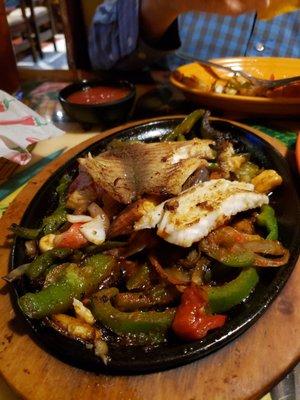 Fajitas del Mar. OMG unbelievably delish.