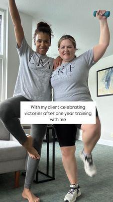 Celebrating her success every day