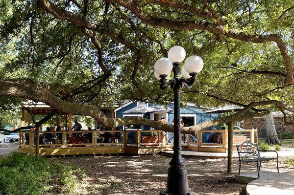 Such a cute patio where we enjoyed breakfast and coffee.