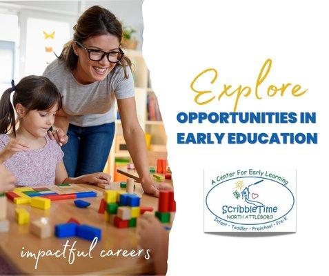 Early education in Massachusetts has made great improvements to the workforce.  Looking for an impactful career.  Opportunity to awaits!