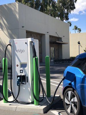 eVgo EVSE's DCFC fast Charging available  CHAdeMO and CCS/SAR Combo Station Charging in action