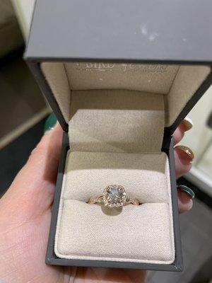 My beautiful rose gold engagement ring :) the photo doesn't even do it justice