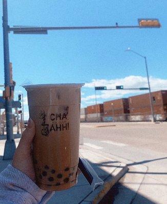 thai tea with boba