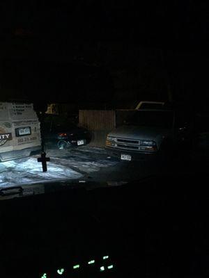 Typical parking situations at night.