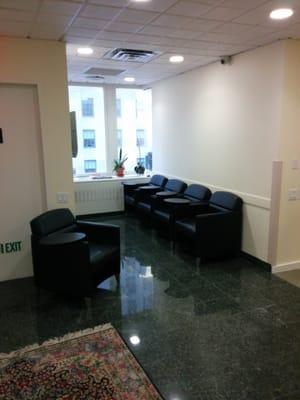 Waiting area, typical our patients have no wait time.