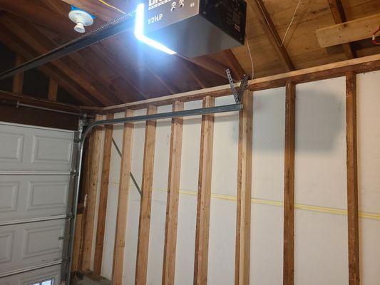 Termites damaged the framing in this garage. Expertly replaced the damaged framing without disturbing exterior finish.