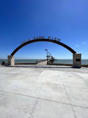 Entrance to pier