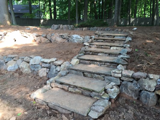 natural stone steps