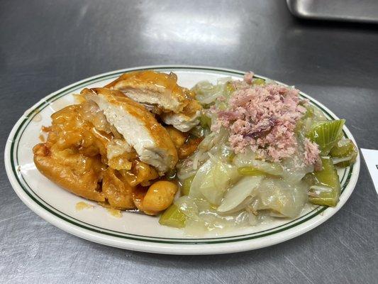 Mandarin Chicken with Chow Mein