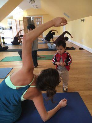 Bring your kids to family friendly adult classes!