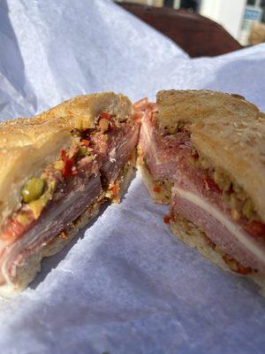 Muffuletta sandwich! Seasonal special!