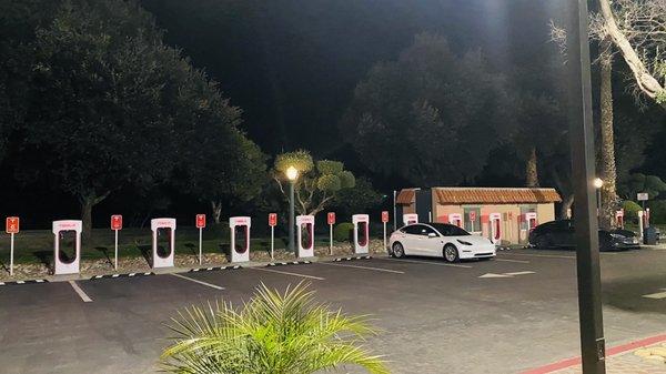 Tesla charging stations