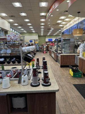 Interior of store