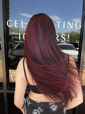 Dark Violet hair color