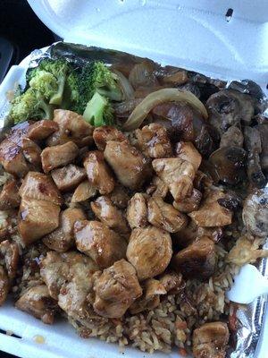 Chicken teriyaki hibachi