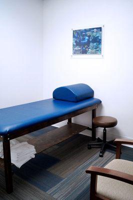 Private treatment rooms available