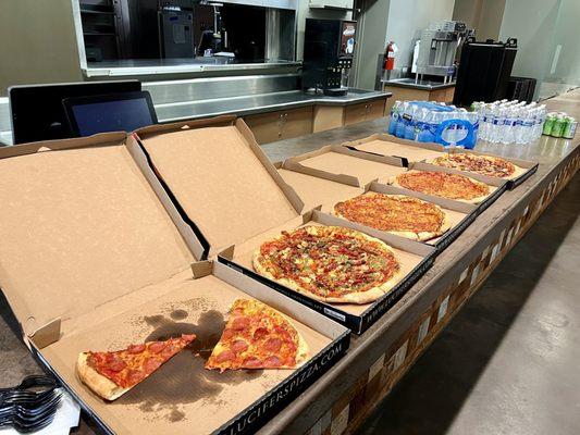 This pizza was a nice surprise. Thanks, LA Parks Foundation!