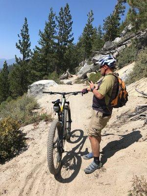 Enjoying the flume slope