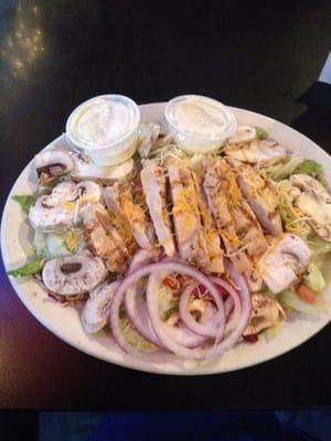 Grilled Chicken Salad and it tastes as good as it looks.