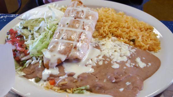 Chicken chimichanga