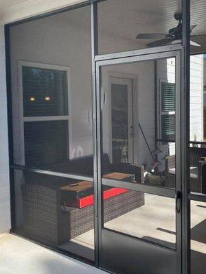 Our screened in porch built by Rock Hill Decks