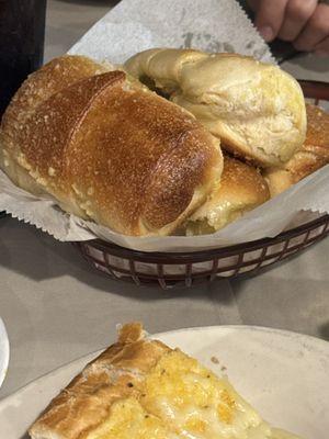 Bread is so doughy and yummy!