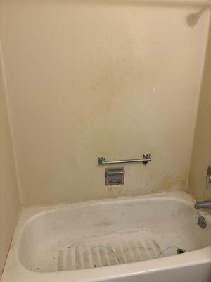 Before cleaning tub and walls