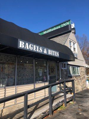 The humble, unassuming front of the business that's the doorway to a wonderful breakfast universe.