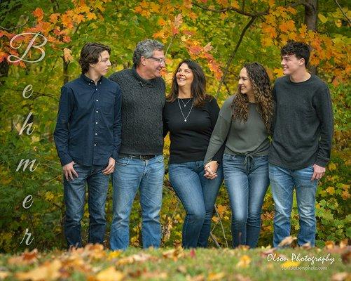 Fun fall family pictures in the forests of Northern Illinois. Rockford, Illinois Photographer.