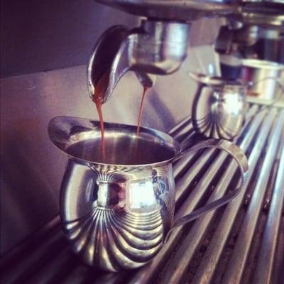 We manually pull our shots for the best-tasting espresso.