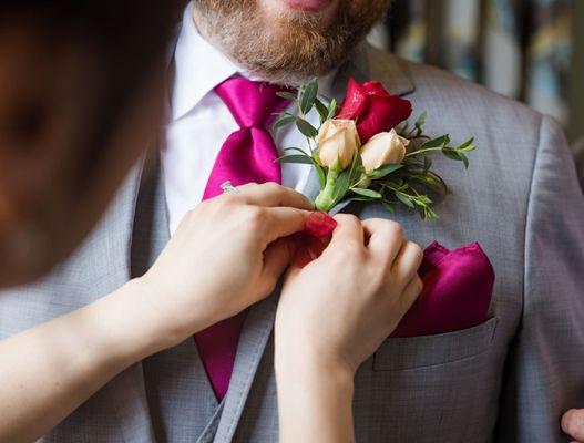 Groom's boutonniere