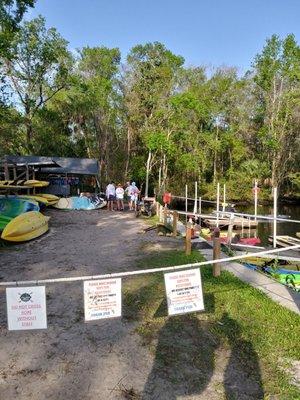 Kayak launch area.