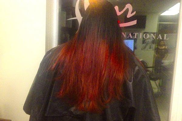 red ombre !