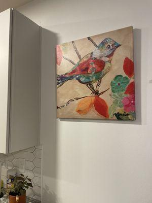 Hummingbird canvas painting