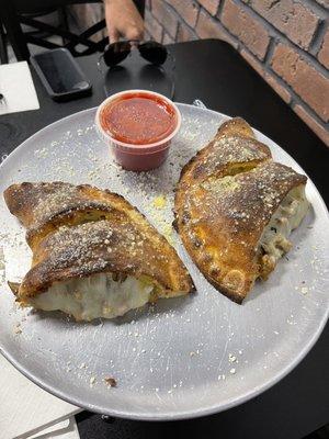 Calzone with sausage