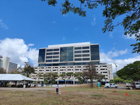 View of American Savings Bank from A'ala Park