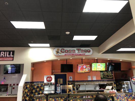 Casa Taco restaurant and order counter