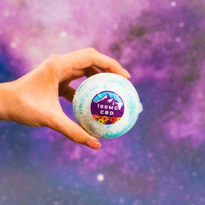 Do you have a CBD bath bomb that's literally out of this world?!